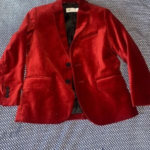 Red velvet H&M blazer